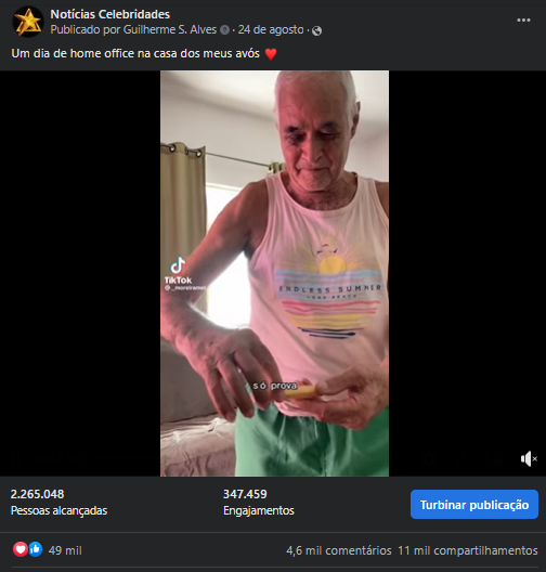 Resultados da Postagem em Notícias Celebridades